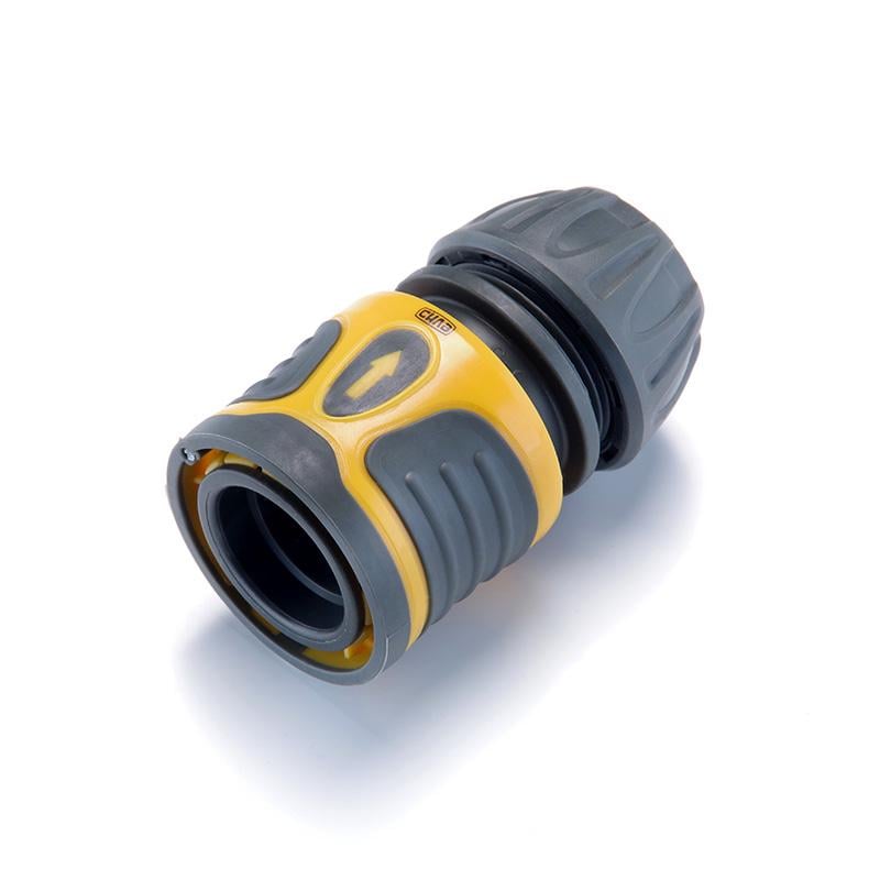 Коннектор Сила быстросъемный резиновый с аквастопом 1/2" для шланга 1/2" (551182)