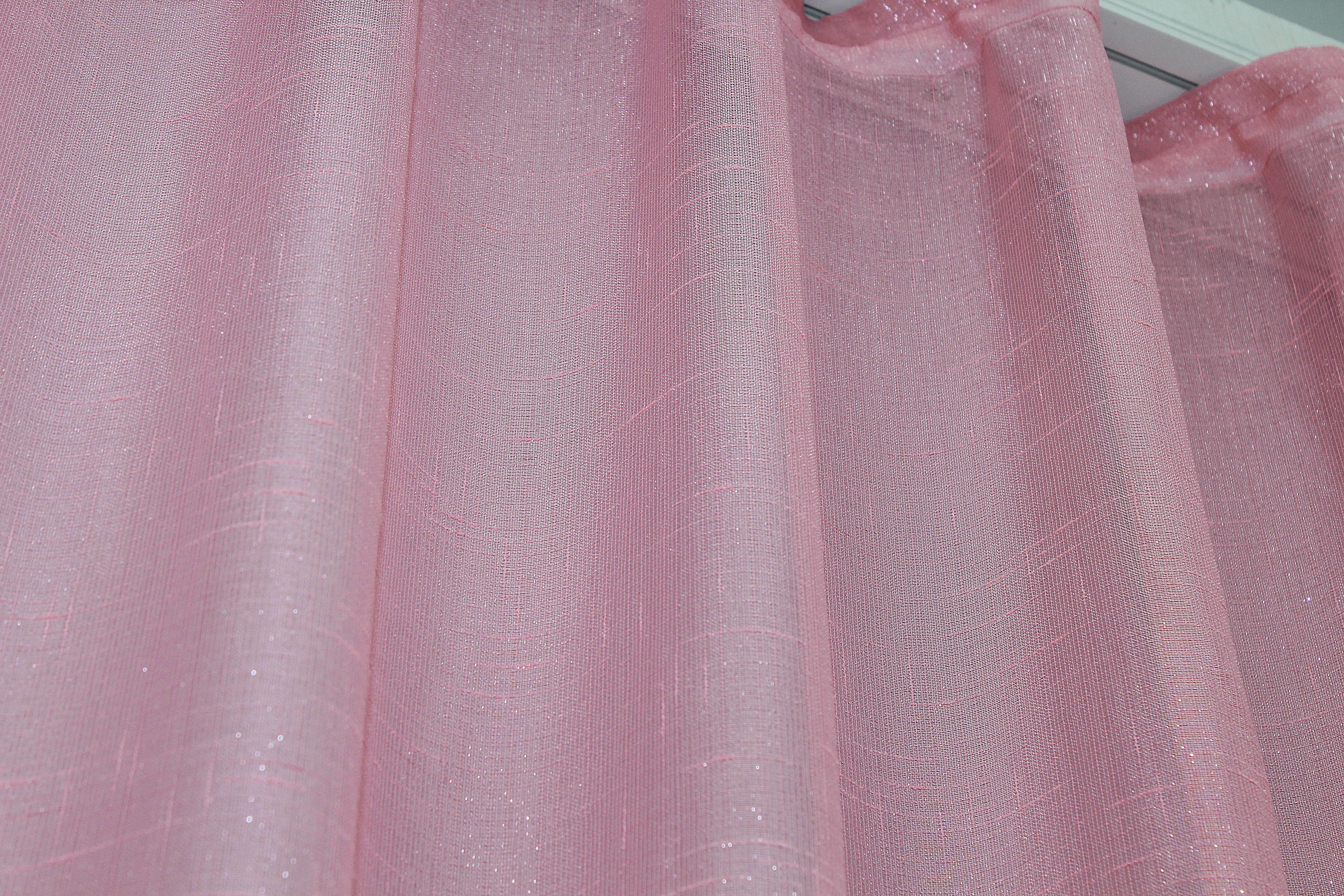 Тюль VR-Textil 1302т Батист с люрексовой нитью 400х270 см Розовый (42-0165) - фото 7