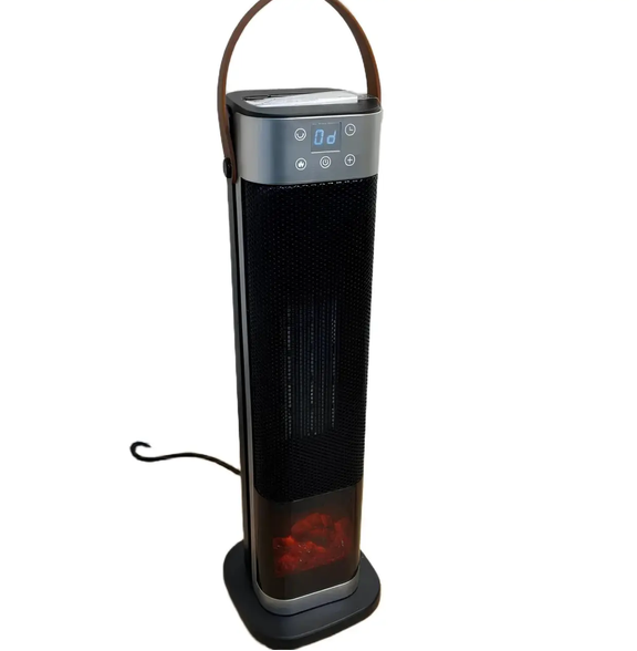 Тепловентилятор с увлажнителем Portable Fan Heater 1500 Вт PTC 3в1 сенсорный LED-дисплей эффект пламени (VEN-1367)