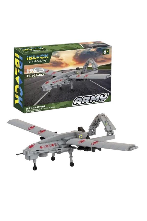 Конструктор IBLOCK Армія Bayraktar TB2 Різнокольоровий (ЦБ 0024716)