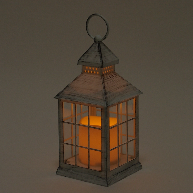 Свічник-ліхтар зі свічкою LED Біло-чорний (OR-PL6050D-2) - фото 2 Свічник-ліхтар зі свічкою LED Біло-чорний (OR-PL6050D-2) - фото 2