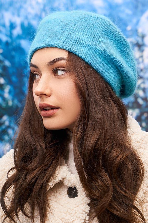 Берет женский шерстяной Braxton Герда тай-дай Бирюзовый/Синий (6010-1/26479133)