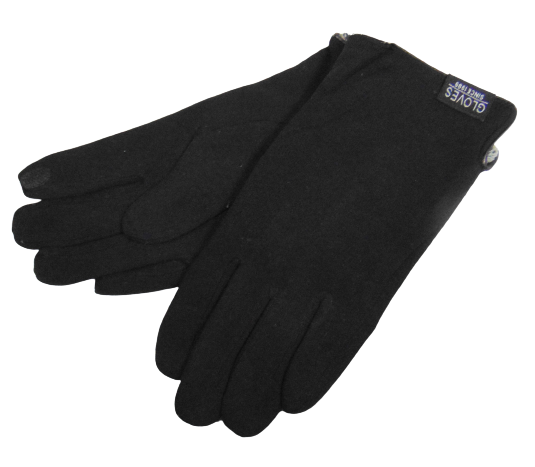 Мужские перчатки трикотаж на меху Anjela В010 р. 11 Черный (1704548871)