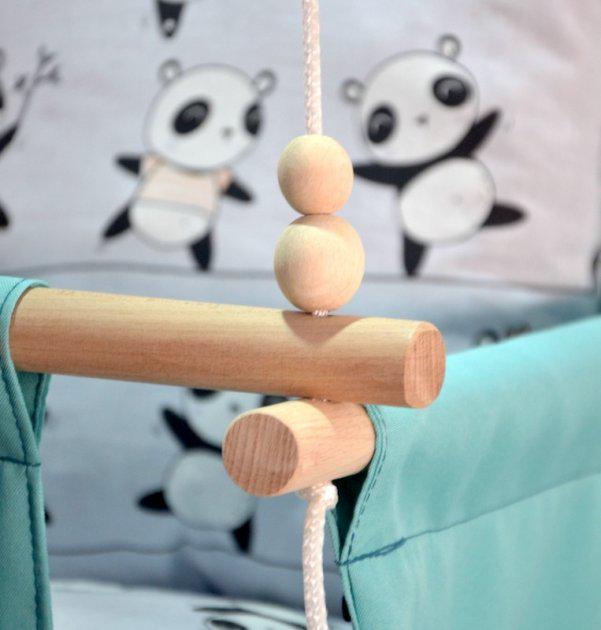 Дитяча гойдалка Infancy Пандочки М'ятний (10059740) - фото 5 Дитяча гойдалка Infancy Пандочки М'ятний (10059740) - фото 5