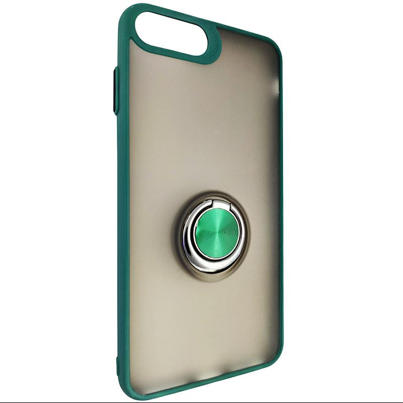 Чехол Totu Copy Ring Case iPhone 6/7/8 Plus Green+Black (29caa1-464)