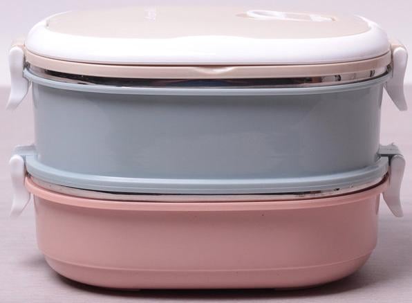 Ланч-бокс Kamille Food Box на 2 емкости 20х14, 5х13, 5 см 700 мл