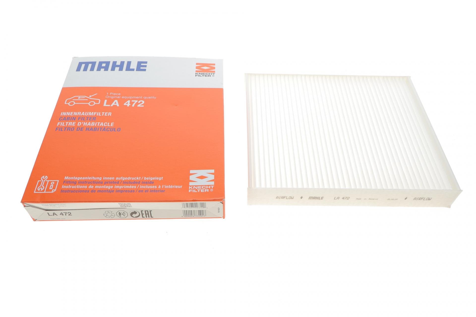 Фильтр салона KNECHT для Chevrolet Aveo T300 11-/Opel Astra J 09- (LA 472)