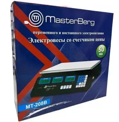 Весы торговые MasterBerg МТ-208B со счетчиком цены 50 кг - фото 4