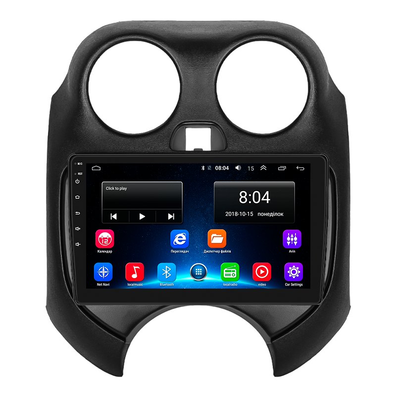 Магнитола штатная Lesko для Nissan Micra IV K13 2010-2013 г. (9523-39871)