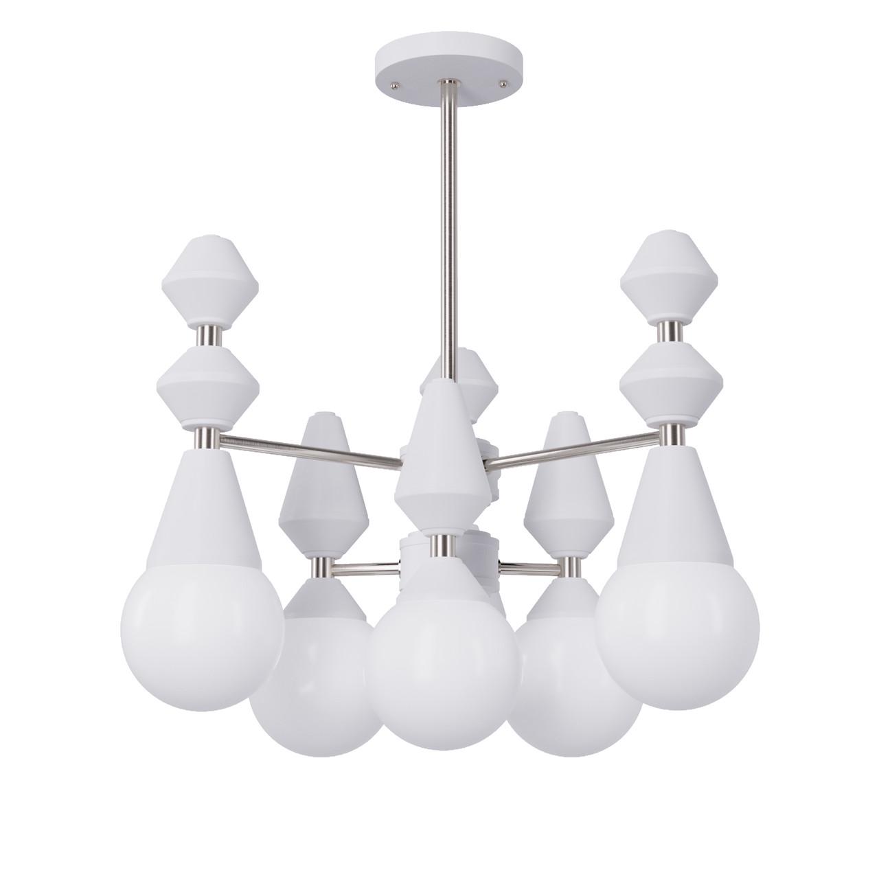 Люстра Pikart Lights Dome V6 5112 Серебряный/Белый (1692309051)