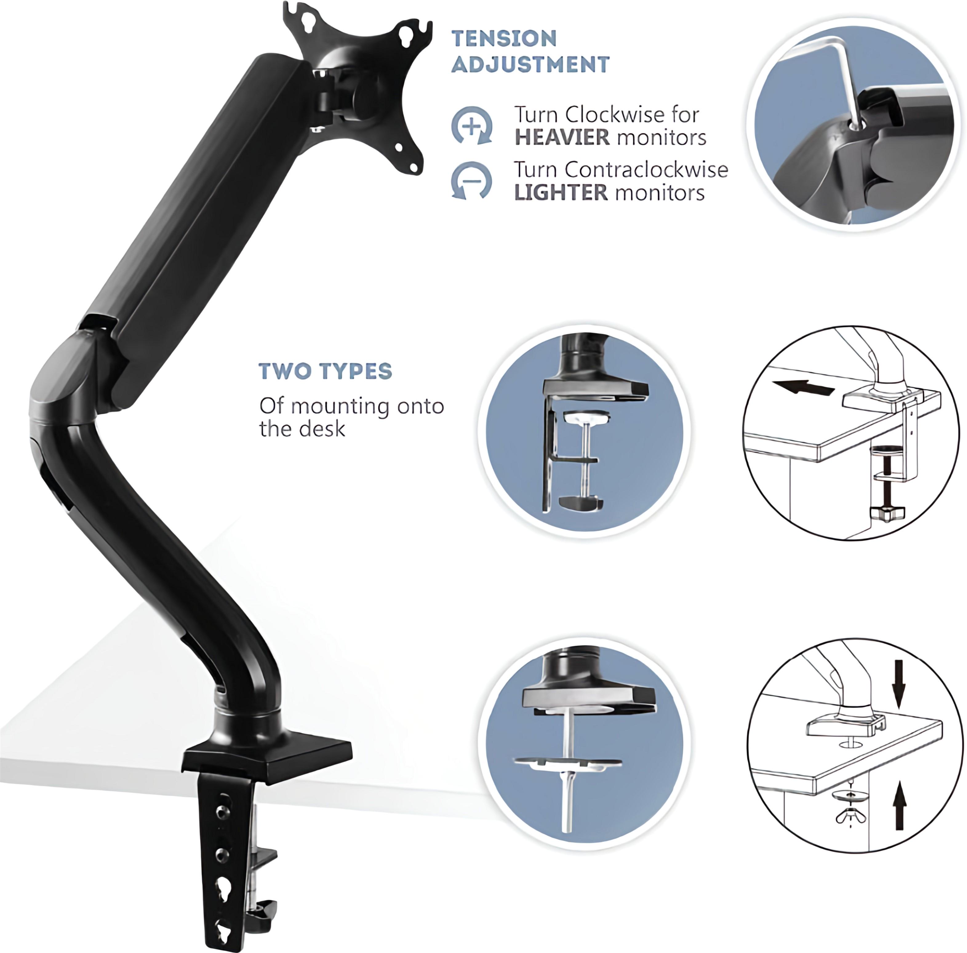 Настільне кріплення для монітора UFT MM12 Mount Black (UFTMM12) - фото 7 Настільне кріплення для монітора UFT MM12 Mount Black (UFTMM12) - фото 7