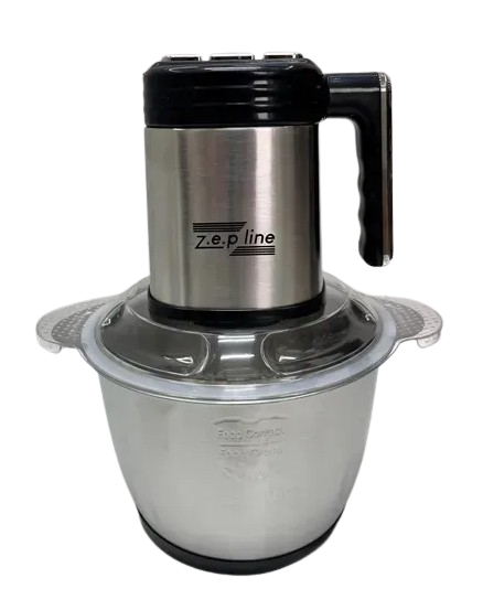Подрібнювач Zepline ZP-00219 6в1 з двома чашами cкло та нержавіюча сталь 3000 Вт Срібний (2736245363)