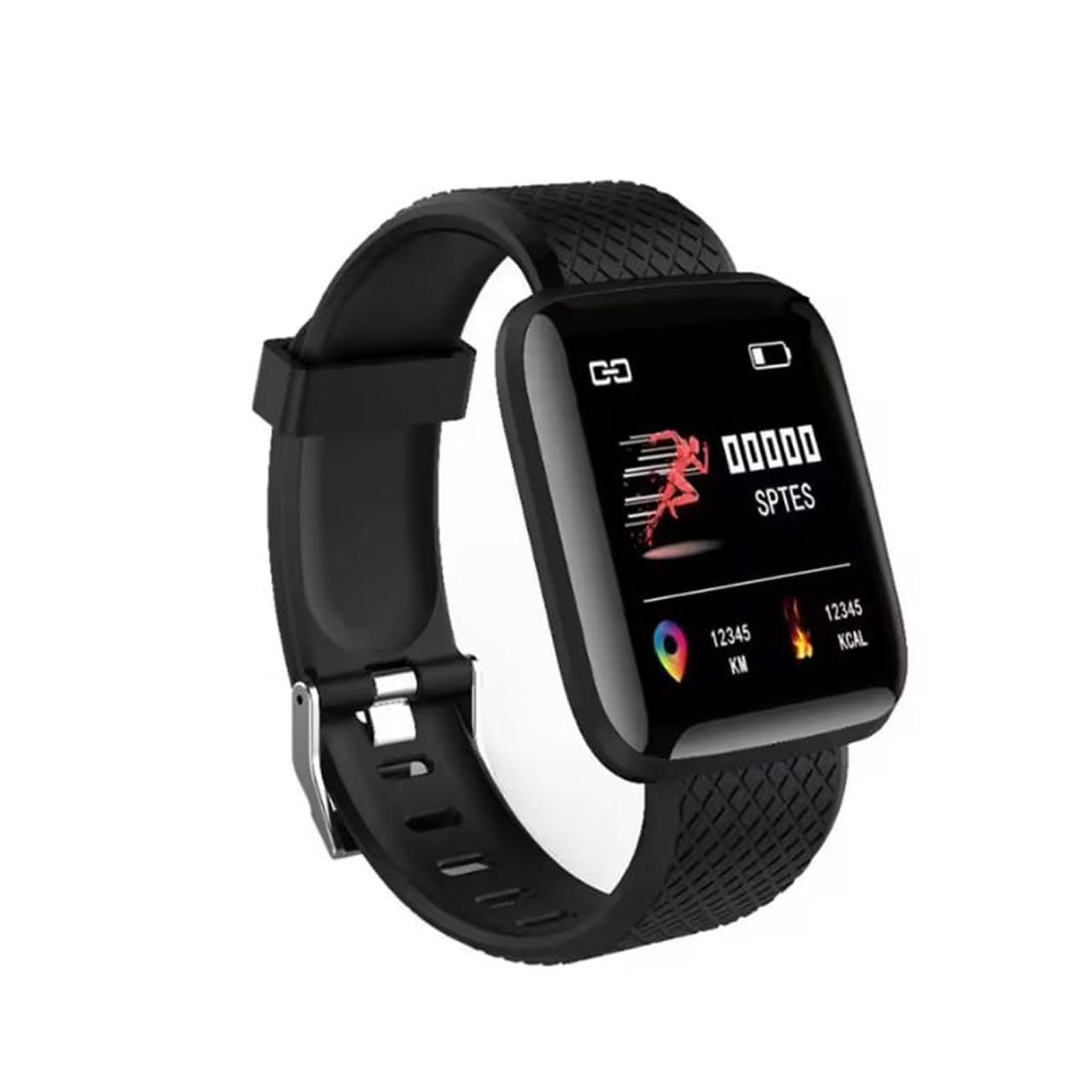 Смарт-часы водонепроницаемые с дисплеем Черный (1755524671396)