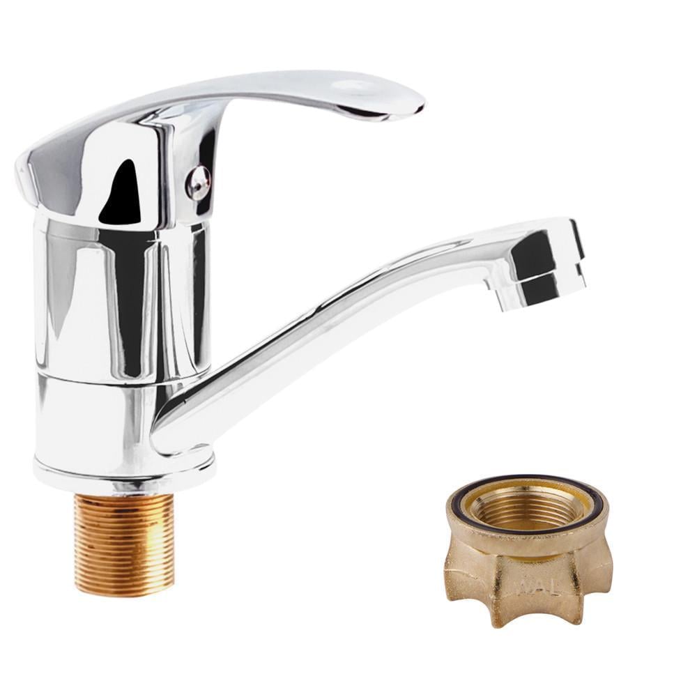 Смеситель хромированный для раковины на гайке WAL TUR1-X235