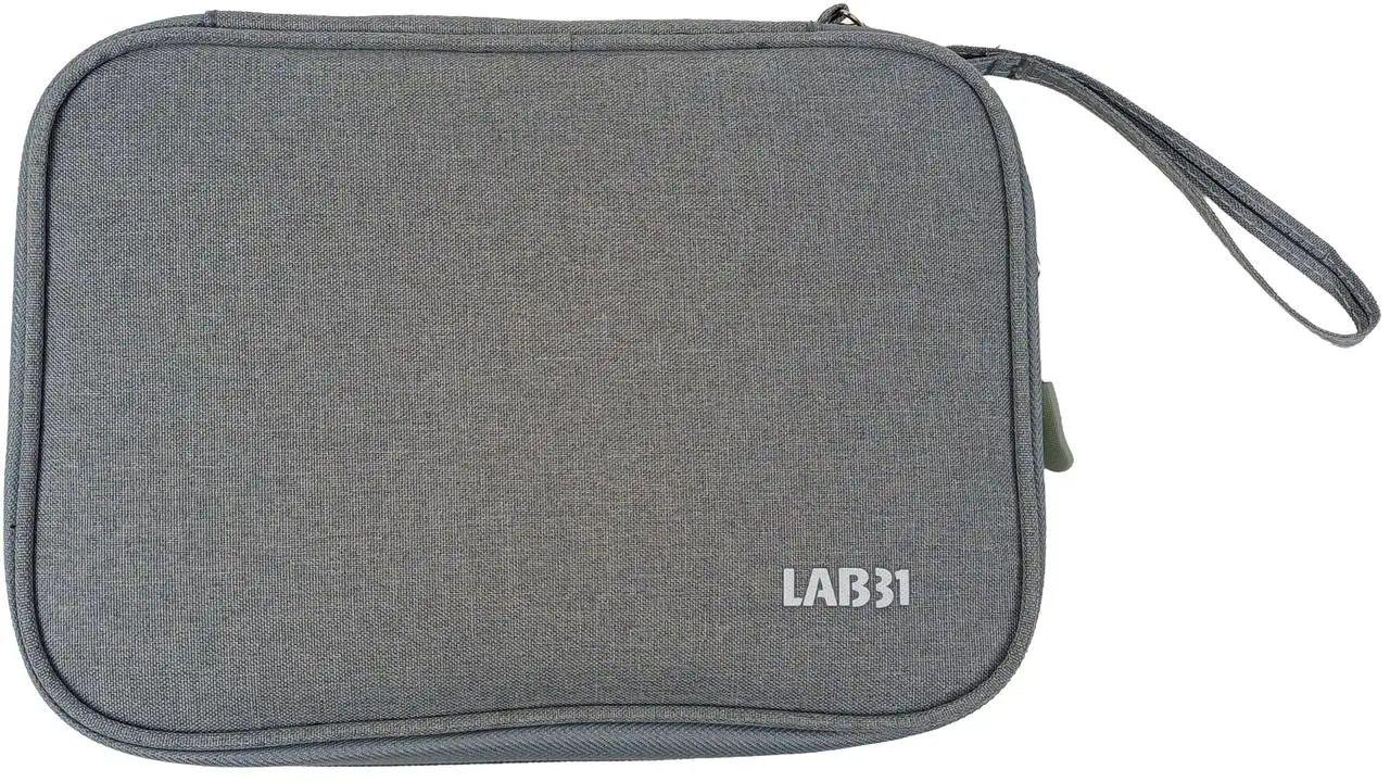 Сумка-чохол Lab31 для кабелів/зарядних пристроїв СІрий (87118964156610)