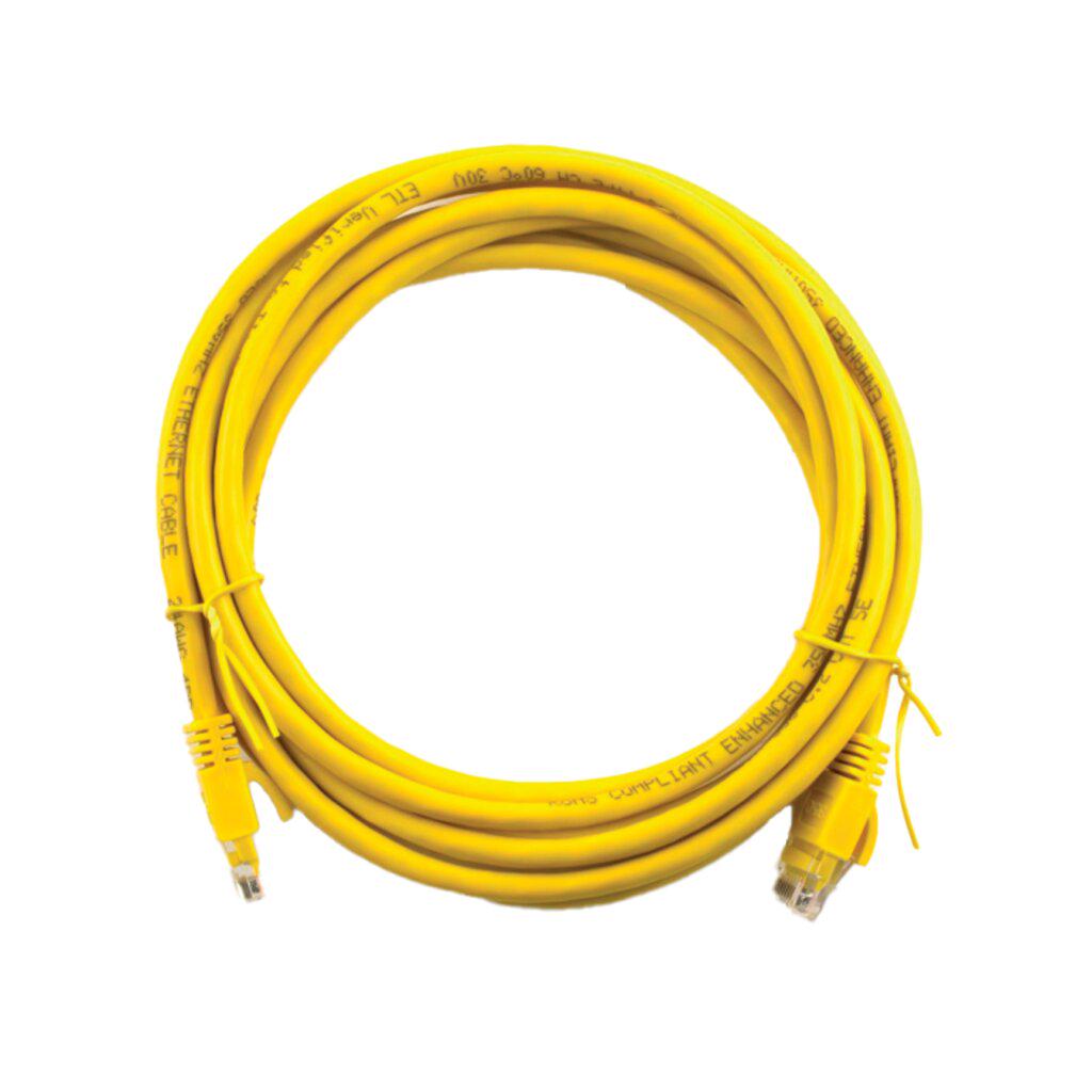 Патч-корд GreenVision RJ-45 UTP Cat5e литий 1 м Жовтий (620833)