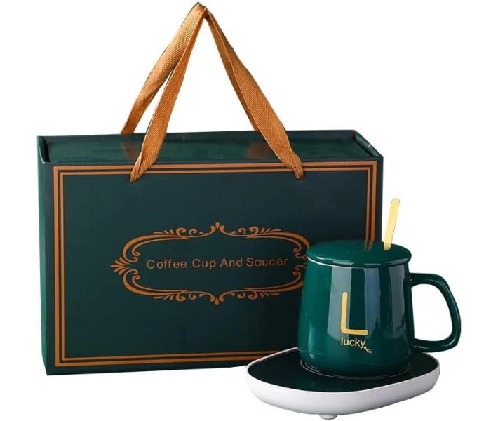 Электрочашка керамическая с подогревом в подарочной коробке Зеленый (MX-00008956Z) - фото 2 Электрочашка керамическая с подогревом в подарочной коробке Зеленый (MX-00008956Z) - фото 2