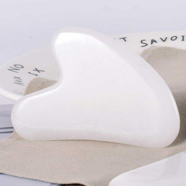 Скребок-массажер Гуаша для лица Белый нефрит (a3cf5577) - фото 2 Скребок-массажер Гуаша для лица Белый нефрит (a3cf5577) - фото 2