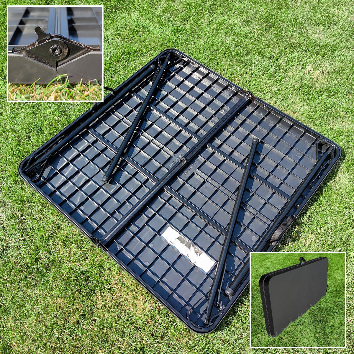 Стіл і 4 стільця складані Чорний (SW-00001541) - фото 8