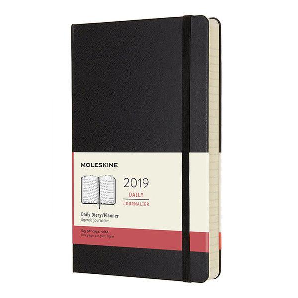 Ежедневник Moleskine 2019 средний Черный (DHB12DC3Y19)