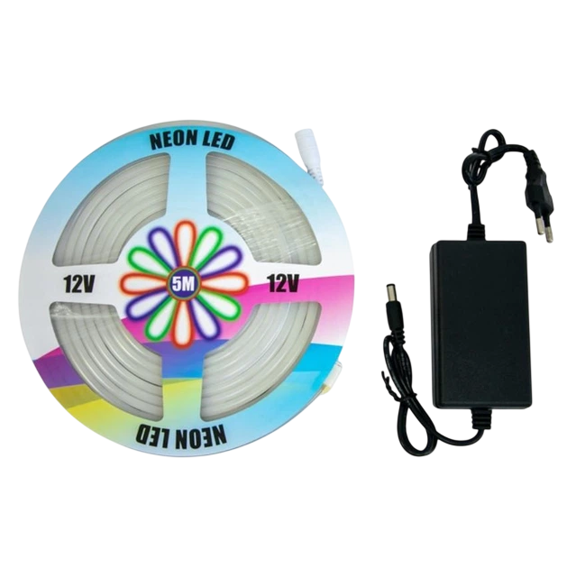Стрічка гнучка неонова LED NEON 5 м Білий
