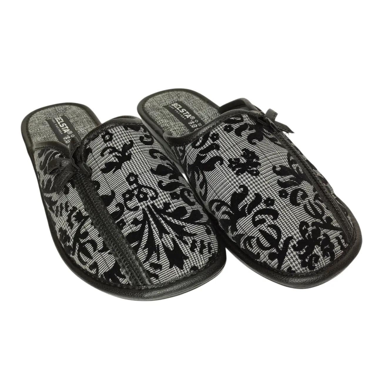 Домашние тапочки женские Белста закрытые текстильные р. 38 24,5 см Серый (33252699)