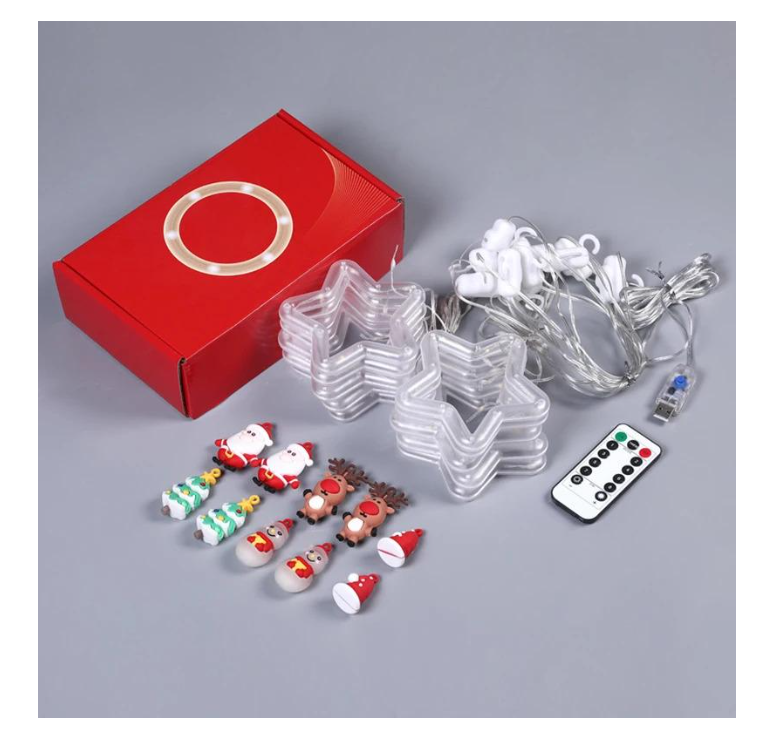 Гирлянда-штора Звезды-грани USB 3x3 м 300LED (234576472_279) - фото 6 Гирлянда-штора Звезды-грани USB 3x3 м 300LED (234576472_279) - фото 6