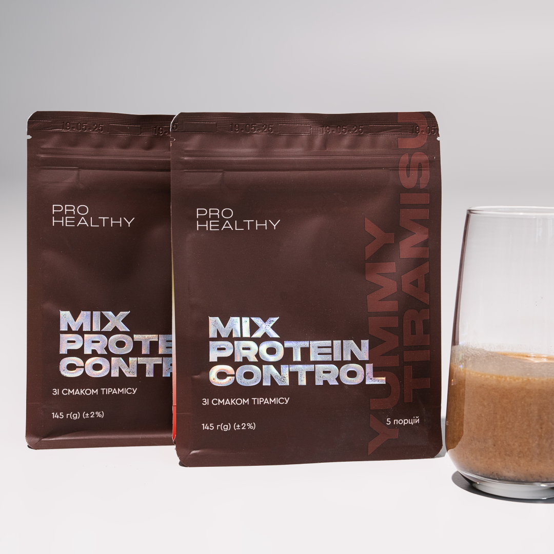 Протеїновий коктейль зі смаком тірамісу для контролю або для збільшення ваги Pro Healthy Choice Mix Protein Control Yummy Tiramisu 145 г - фото 2