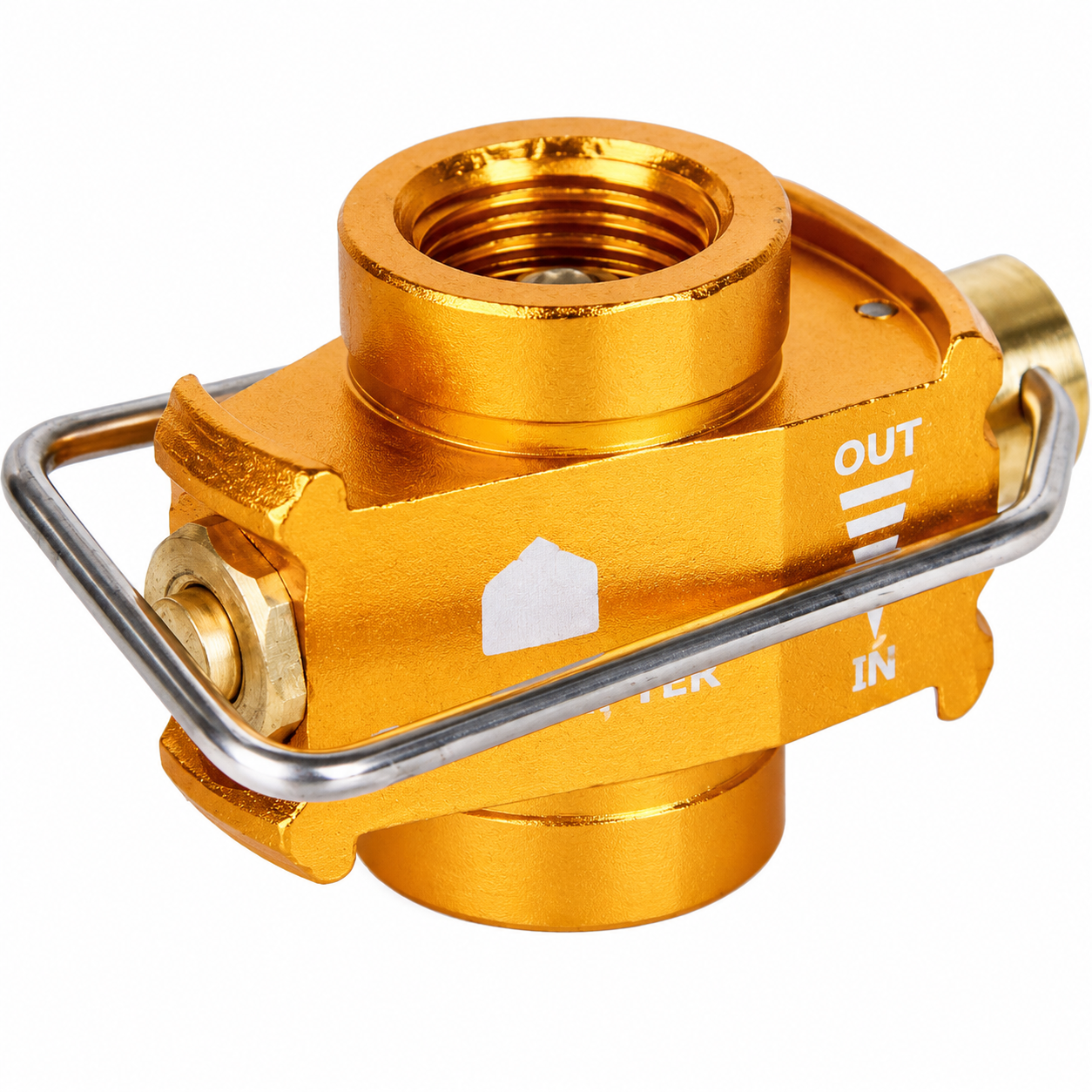 Газовый адаптер-конвертер Camping Gas Saver Plus для заправки баллонов Золотистый (1015-143-00)
