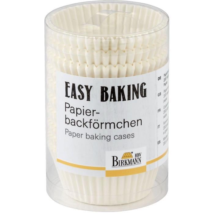 Набор форм для выпечки мини-маффина RBV Birkmann 200 шт. 6,5 см Белый (2573135)