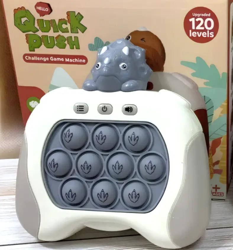 Игрушка электронный антистресс Pop It Pro Динозавр Quick Push Pop it PRO Simple Dimple