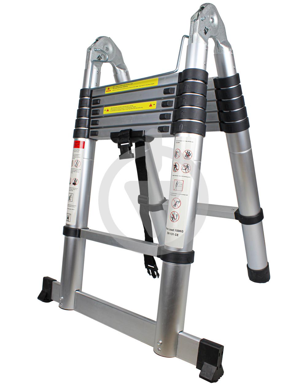 Лестница трансформер 10/10 ступеней 3,1/3,1 м (24646851) - фото 2