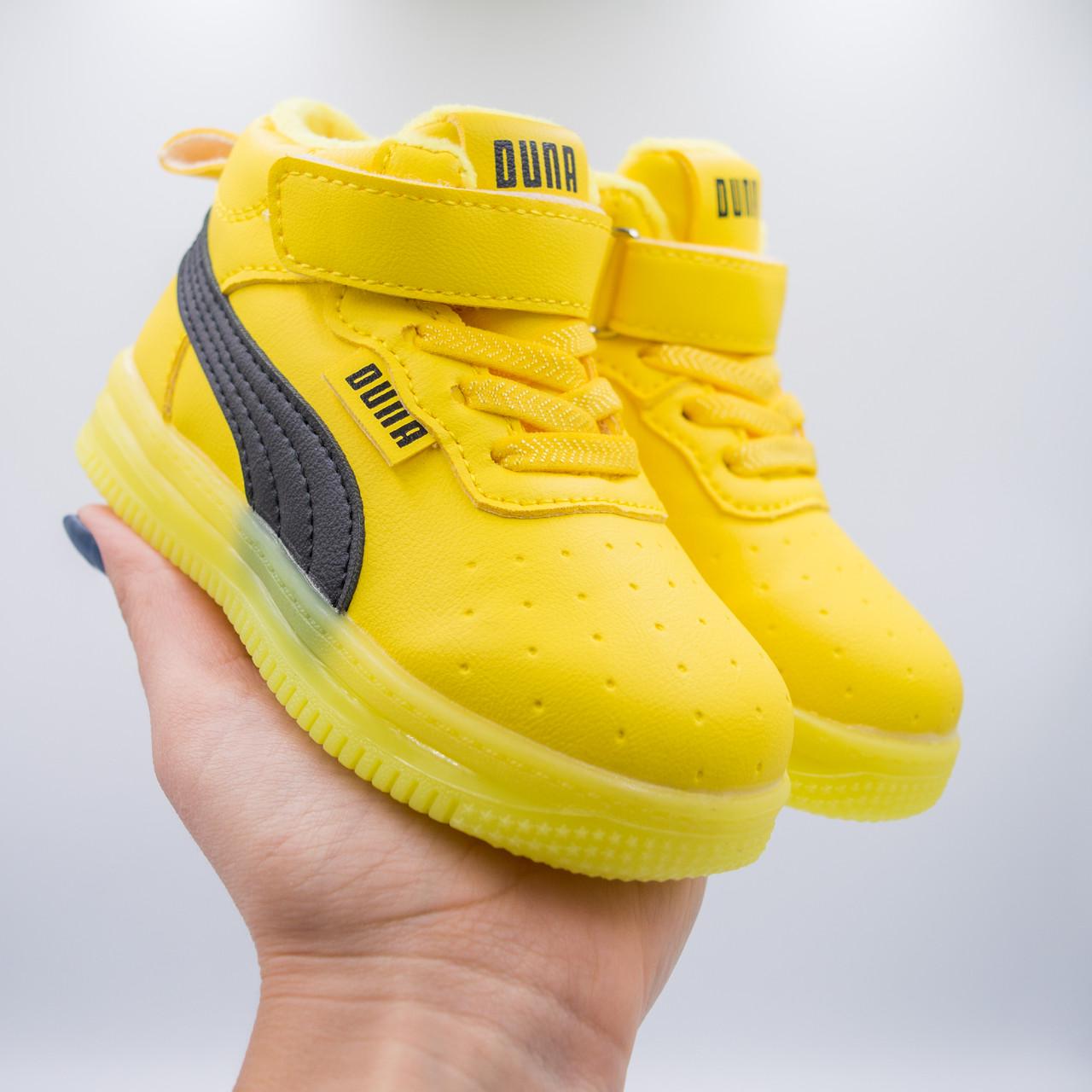 Хайтопи для хлопчика Канарейка MV-1228 р. 22 Жовтий - фото 2