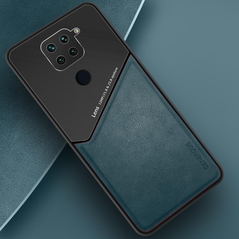 Комбинированный чехол Generous на Xiaomi Redmi Note 9 Green (20037-08)