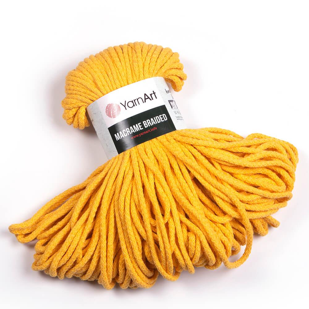 Шнур Macrame Braided 5 мм 250 г Желтый №764