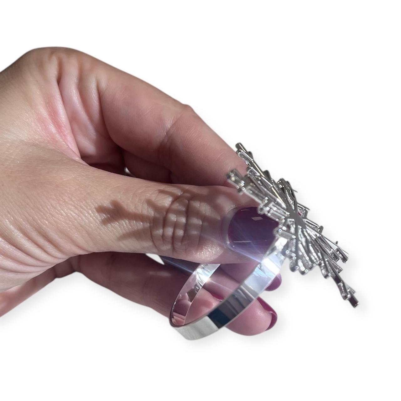 Набір кілець для серветок Сніжинки 6 шт. - фото 4 Набір кілець для серветок Сніжинки 6 шт. - фото 4