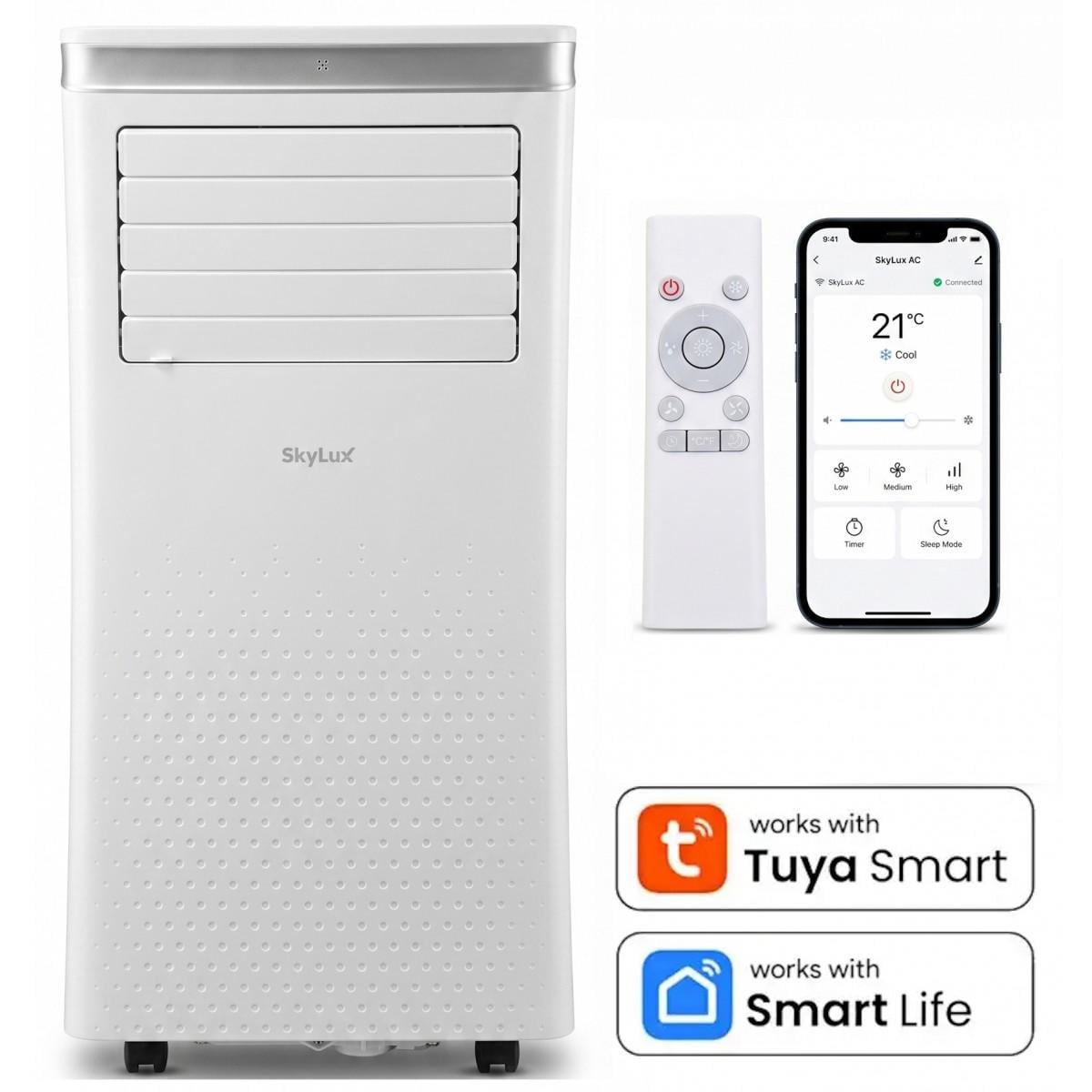 Кондиціонер мобільний SkyLux SKE-M30H WI-FI до 30 м.кв. (SKE-M30H / WI-FI) - фото 4 Кондиціонер мобільний SkyLux SKE-M30H WI-FI до 30 м.кв. (SKE-M30H / WI-FI) - фото 4