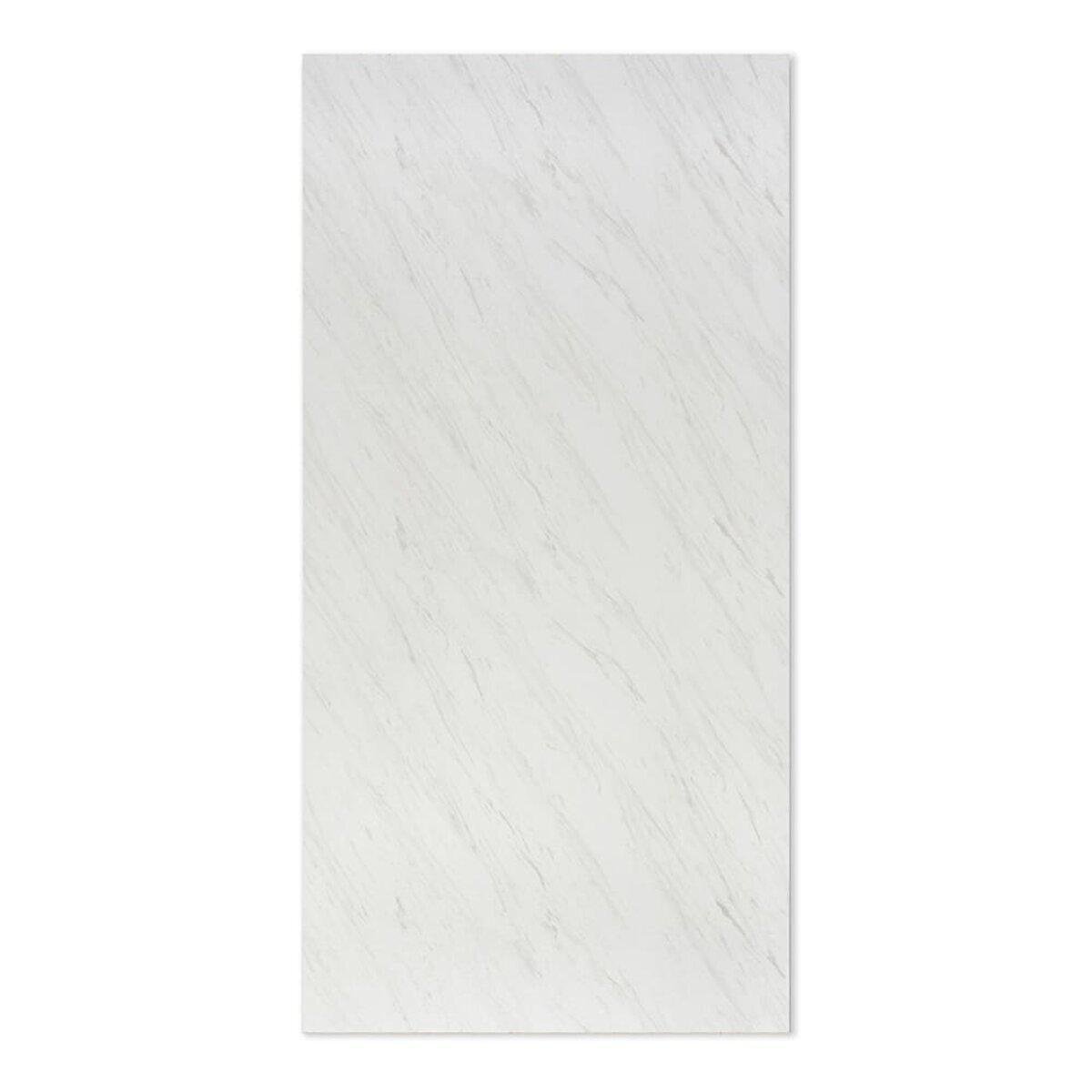 Плитка декоративная ПВХ 1220х2440х3 мм Белый мрамор (SW-00001399)