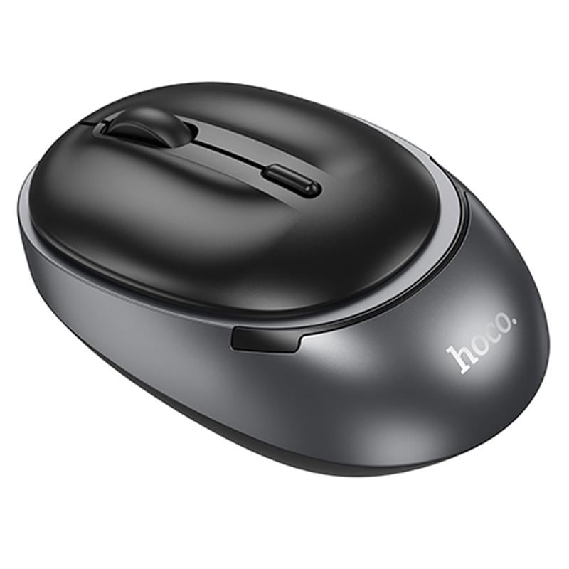 Компьютерная мышь беспроводная Hoco GM34 Nuevo Nuevo dual-mode Black metal gray (00000074167_1)