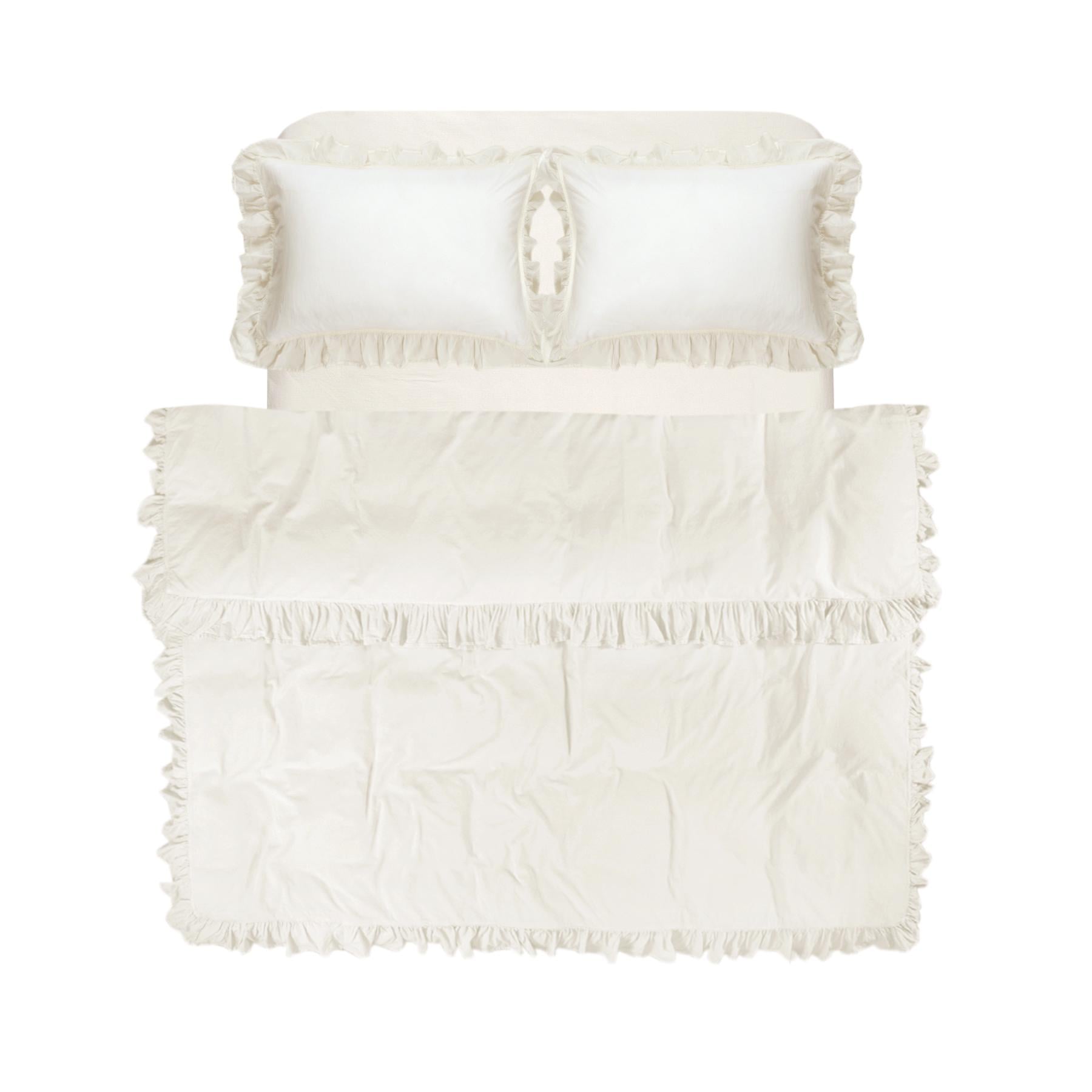 Комплект постільної білизни Lotus Home Washed Cotton Kansas Fly євро Масляний (svt-2000022353373)