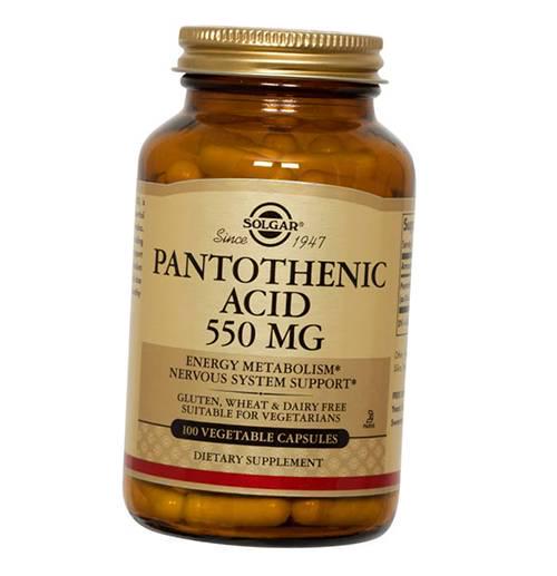 Кислота пантотенова Pantothenic Acid 550 100 вег. капс. (36313121) - фото 1