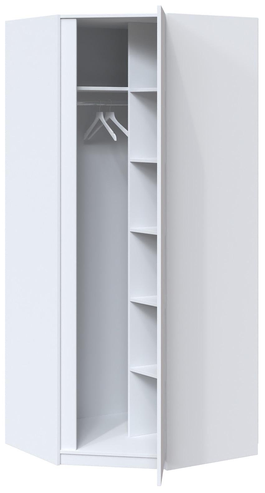 Шкаф угловой Мастер Форм Брайт 850х520х2000 мм Белый (31833) - фото 2 Шкаф угловой Мастер Форм Брайт 850х520х2000 мм Белый (31833) - фото 2