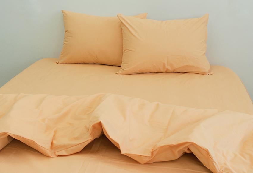 Комплект постельного белья TAGtekstil Apricot Cream двуспальный наволочки 70x70 см