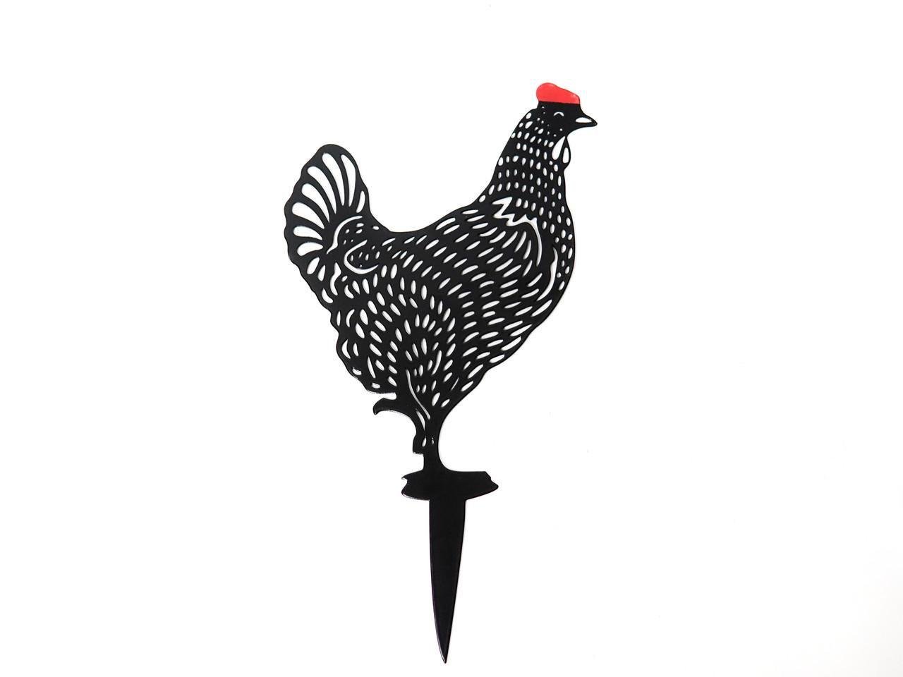 Садовая фигура Курочки металлическая для сада/газона (DCR021) - фото 8 Садовая фигура Курочки металлическая для сада/газона (DCR021) - фото 8