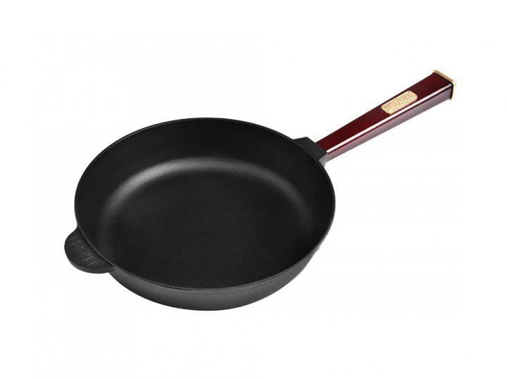Сковорода чугунная съемная ручка Brizoll Optima-Bordo О2660-Р2 D26 см (NA000080)