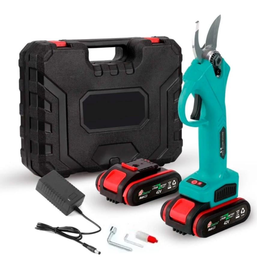 Секатор электрический Domotec аккумуляторный с двумя АКБ/в кейсе 68V (МХ-00008771)