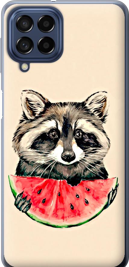 Чехол на Samsung Galaxy M53 M536B Енотик с арбузом (4605u-2608-42517)