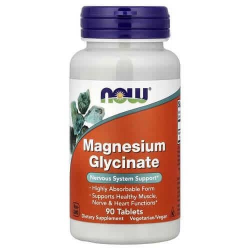 Магний NOW Magnesium Glycinate 90 табл. (NOW-01286)
