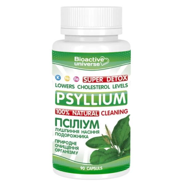 Улучшение работы кишковника Bioactive Universe Psillium Super Detox капс. 90 капс. (000026477)
