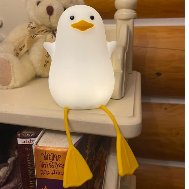 Світильник-нічник Мила качка з вбудованим акумулятором м'який силіконовий (2531713910) - фото 10